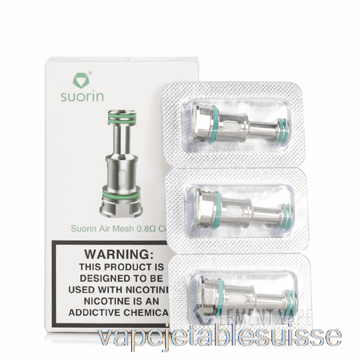 Vape Suisse Suorin Air Mod Bobines De Remplacement Bobines De Maille 0,8ohm
